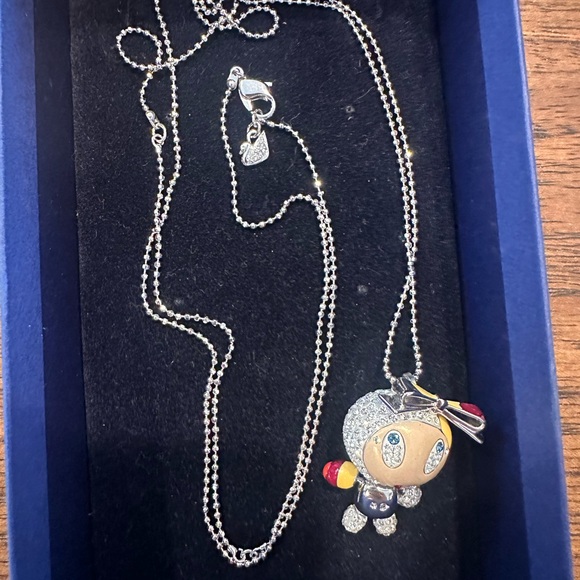 RARE Swarovski Erika crystal pendant with bow - Picture 4 of 5